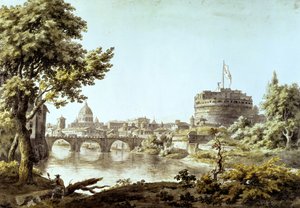 Castel Sant'Angelo og St. Peter's, Roma
